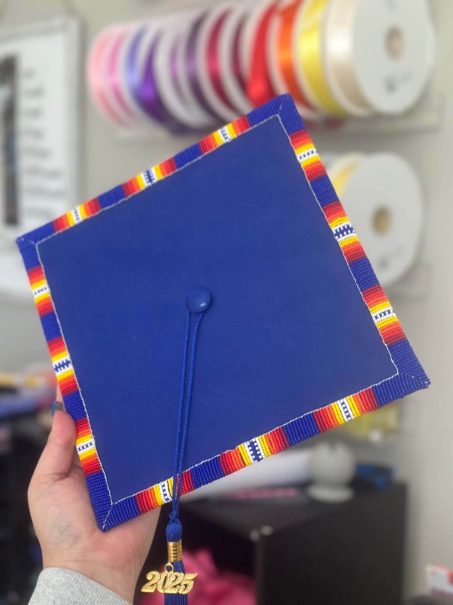 Beaded Graduation Cap