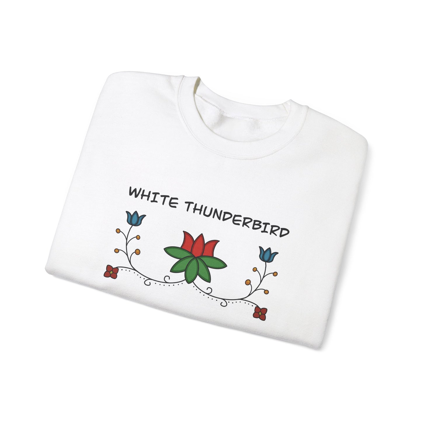 White Thunderbird Unisex Crewneck Sweatshirt