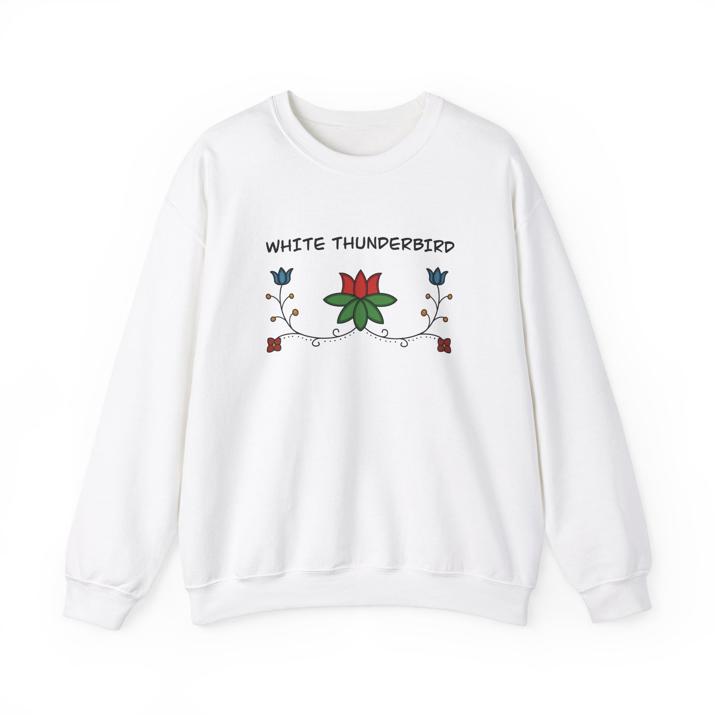 White Thunderbird Unisex Crewneck Sweatshirt