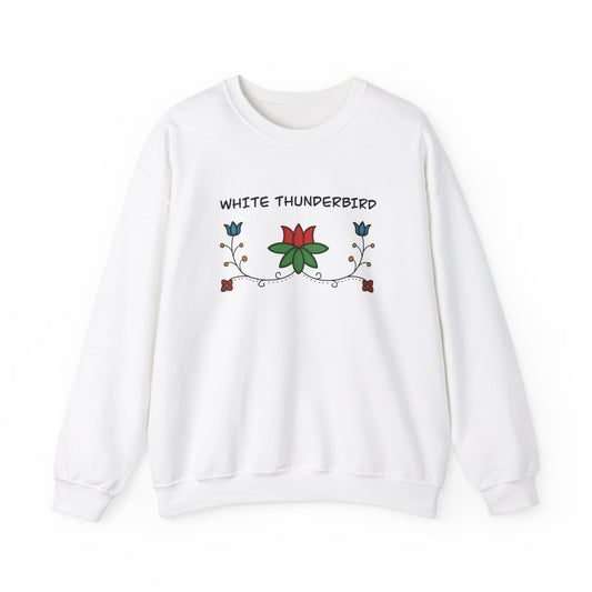 White Thunderbird Unisex Crewneck Sweatshirt